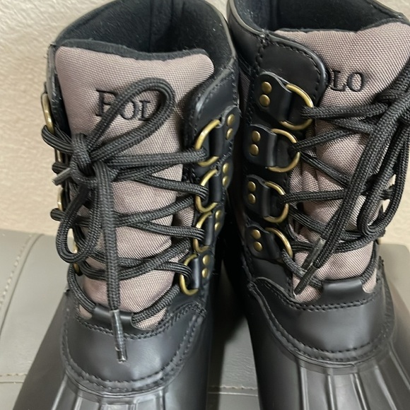 Polo Ralph Lauren Crestwick Pony Lace Up Winter Hiking Rubber Boots snow rain 9 - Picture 16 of 17